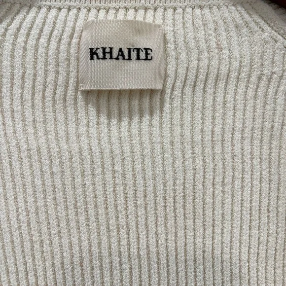 Khaite The Kirah Ribbed Sweater Ivory - Picture 3 of 6